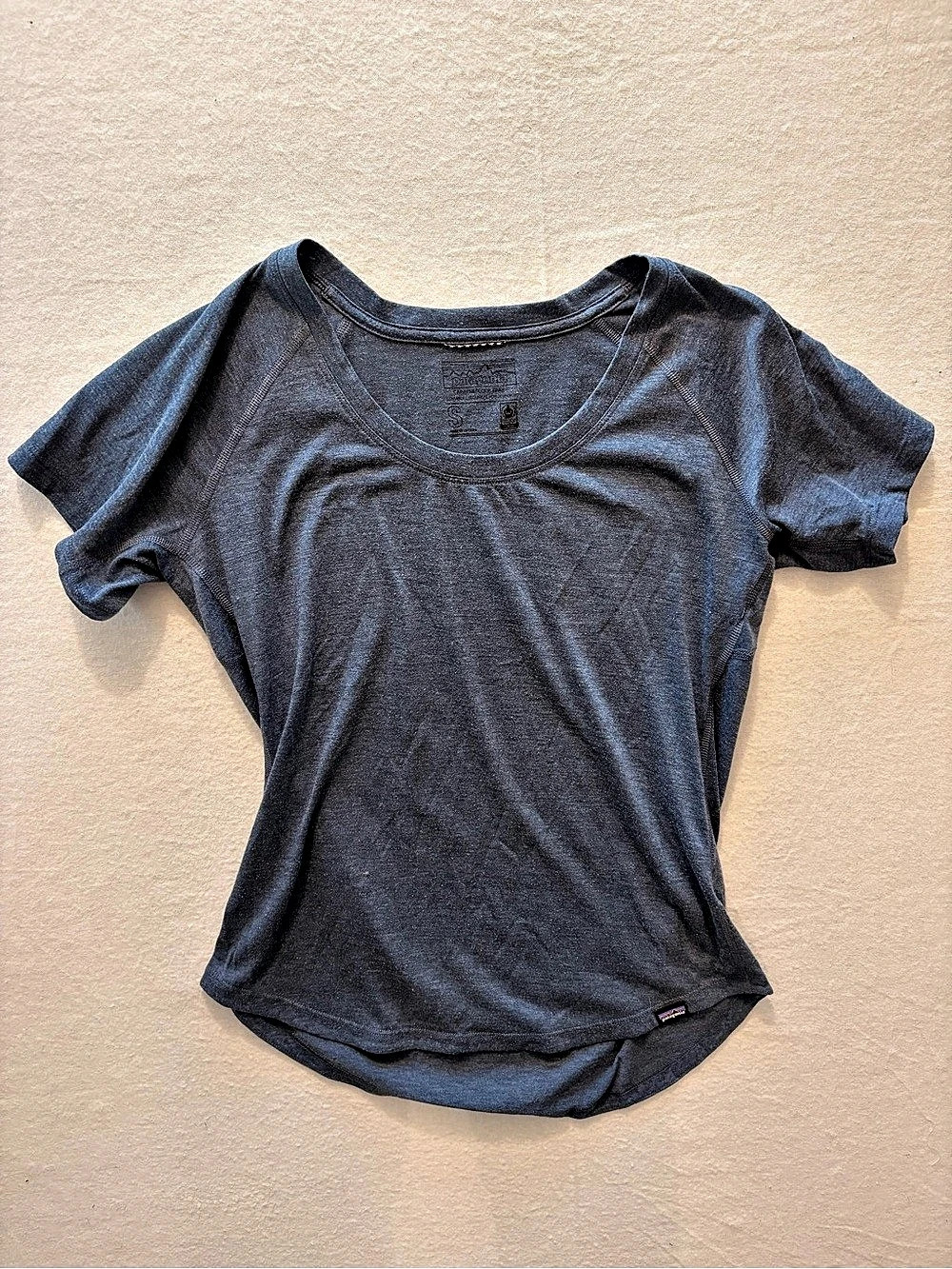 Patagonia Capilene Cool Trail Shirt Short Sleeve Tee in Blue